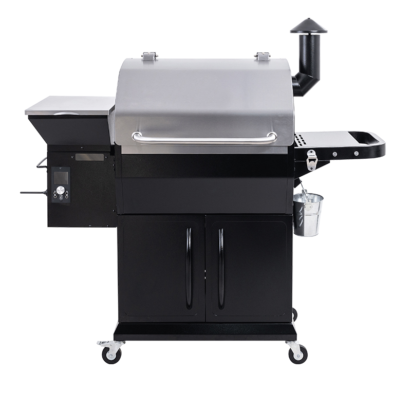 Grote Drie-Layer Houten Pellet Grill met Digitale Controle, 1056 Sq. In Totaal Kookplaats