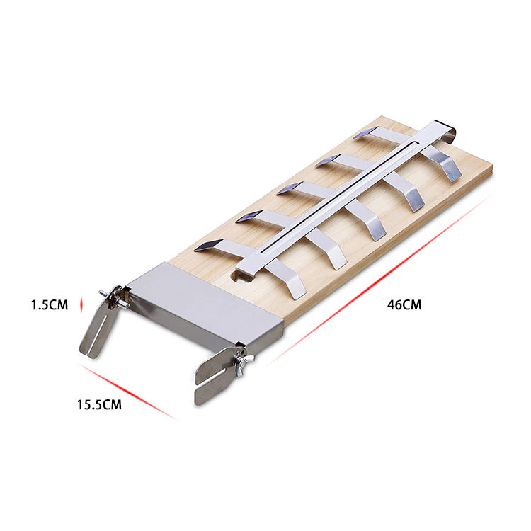 Flamed Salmon Board 2 Set Outdoor Bbq Portable Salmon Wooden Salmon Board Bbq Accessories