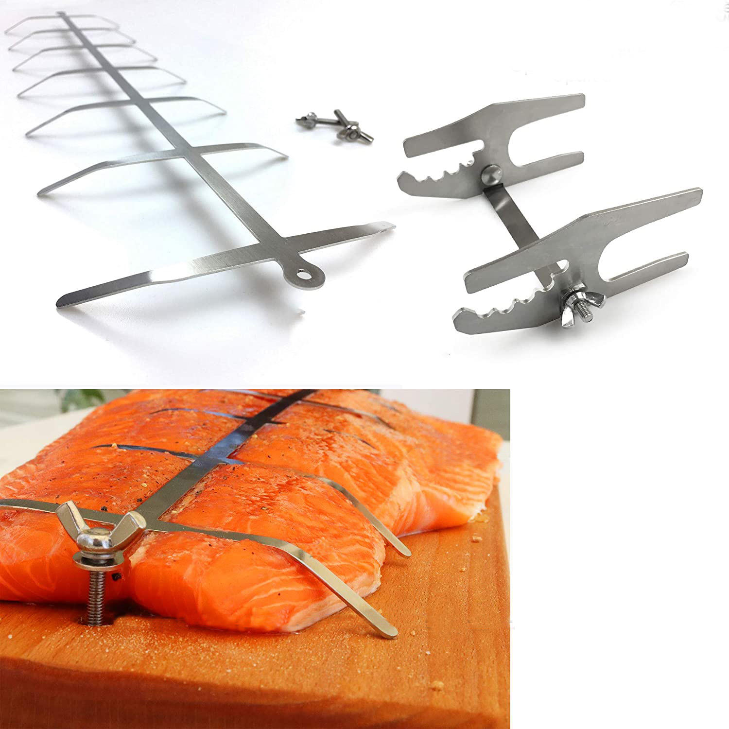 Made in China Wholesale Flamed Salmon Boards Barbecue Grill Tools Smokeless Barbecue Grill