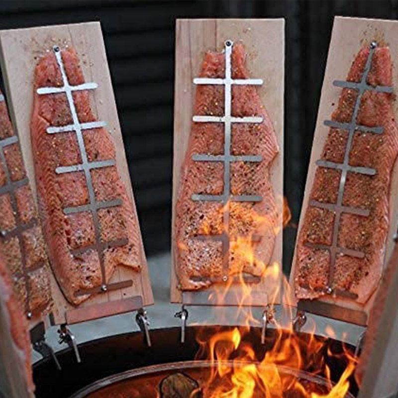 High-quality Factory Direct Salmon Flame Board Charcoal Barbecue Grill Barbecue Grill Tools