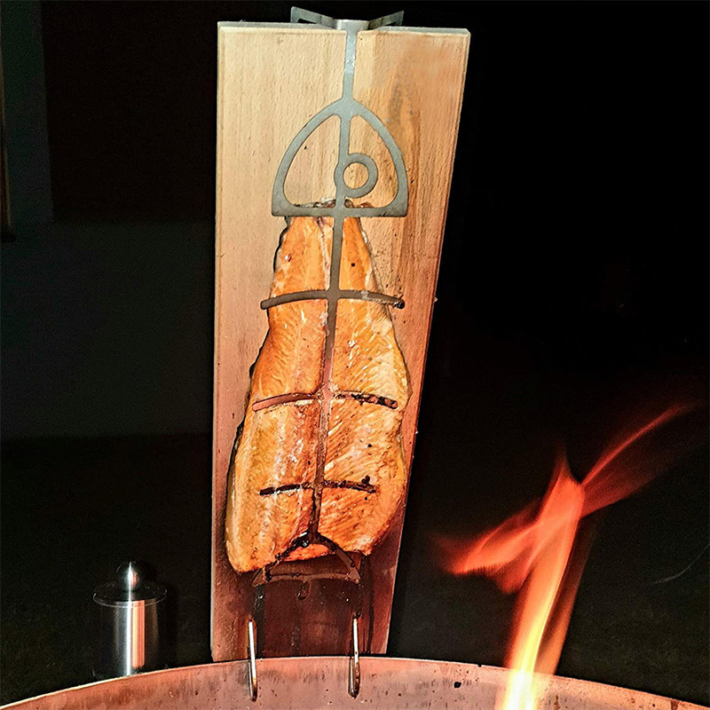 Factory Direct High Quality Bbq Salmon Board Outdoor Barbecue Grill Barbecue Grill Tools