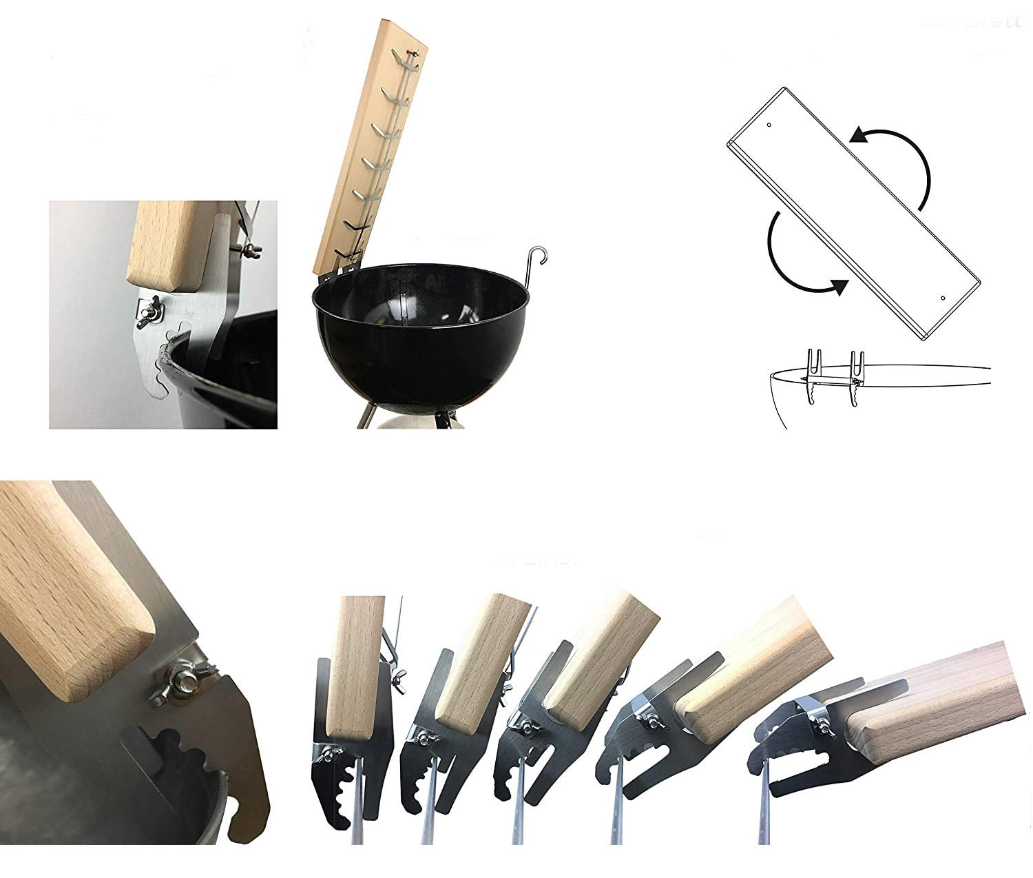 Made in China Wholesale Flamed Salmon Boards Barbecue Grill Tools Smokeless Barbecue Grill