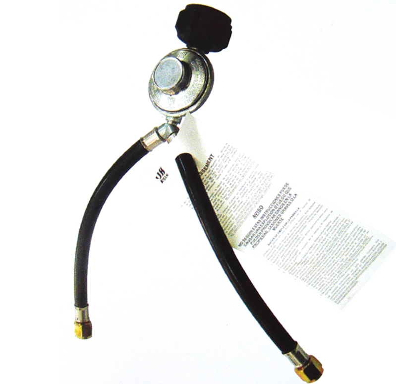 For Certified Metal & Rubber Gas Regulator with Heat Resistant Hose Assembly