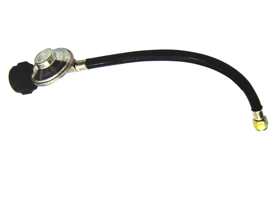 Metal Low Pressure Regulator and Hose Assembly for Barbecue Cooking
