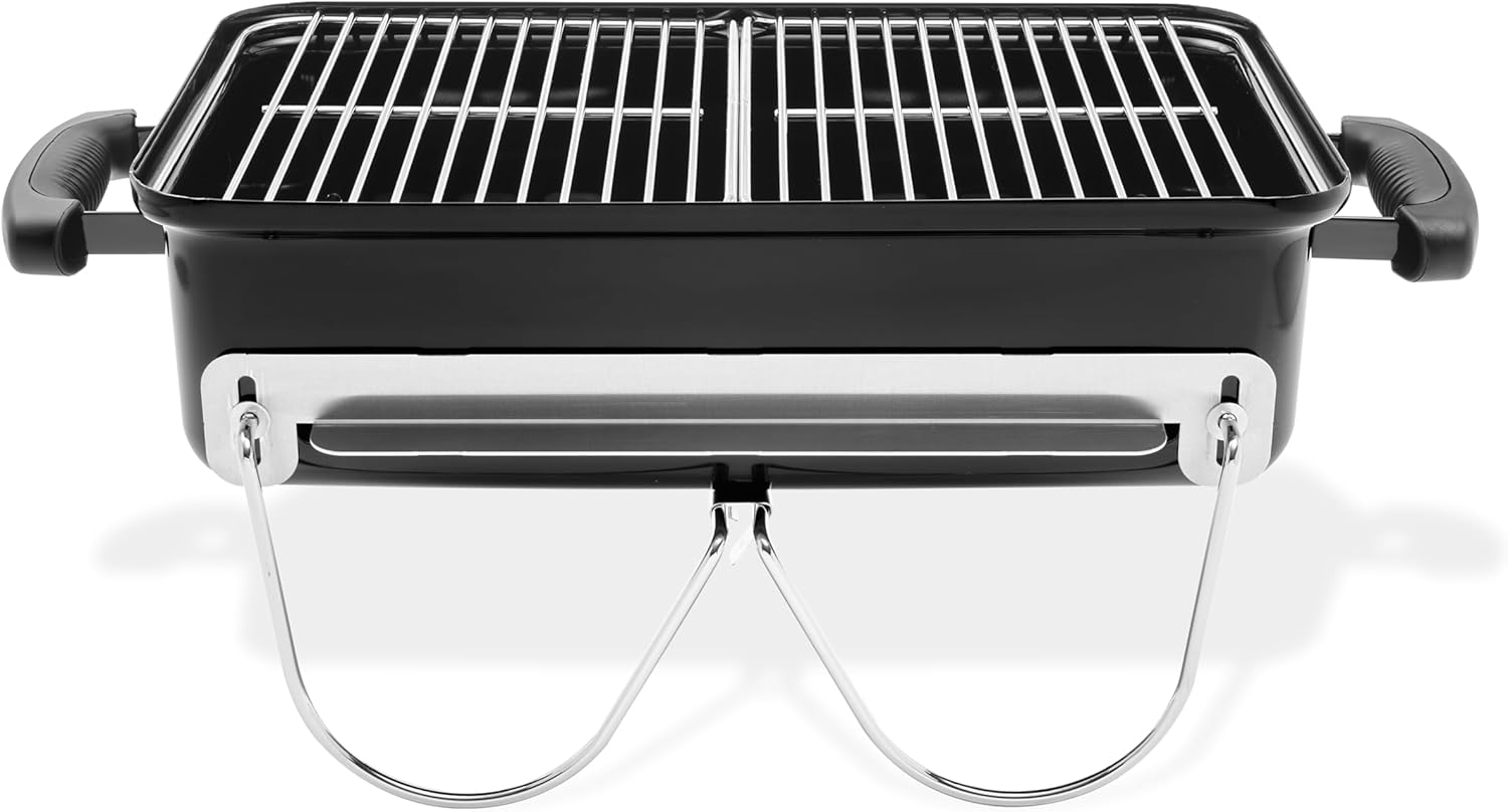 2 Pack Stainless Steel Cooking Grates, Two-Piece Charcoal Grill Replacement Grids Compatible with Char Go-Anywhere Grill, Heavy Duty BBQ Grill Grates for Barbecue & Outdoor Baking