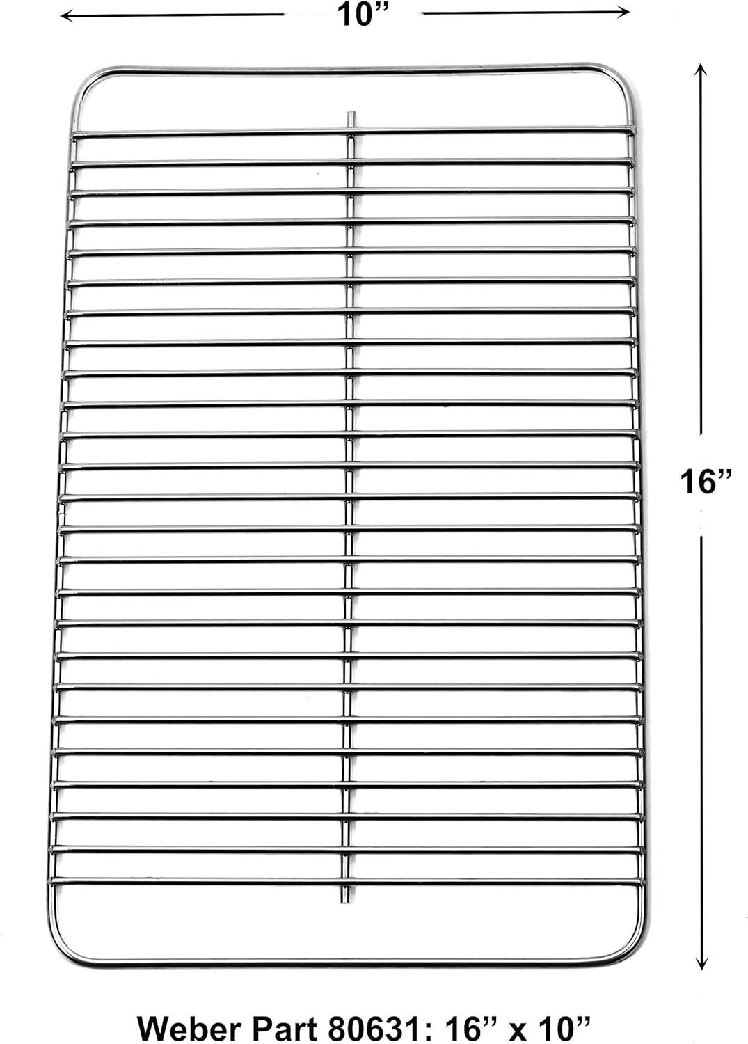 Stainless Steel Cooking Grate Replacement for Go-Anywhere Series Grills (Charcoal Compatible) Portable Reusable Easily Cleaned