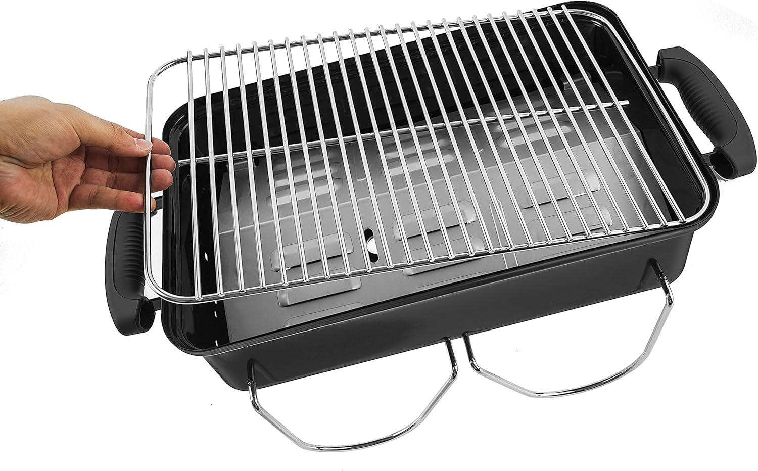 Stainless Steel Cooking Grate Replacement for Go-Anywhere Series Grills (Charcoal Compatible) Portable Reusable Easily Cleaned