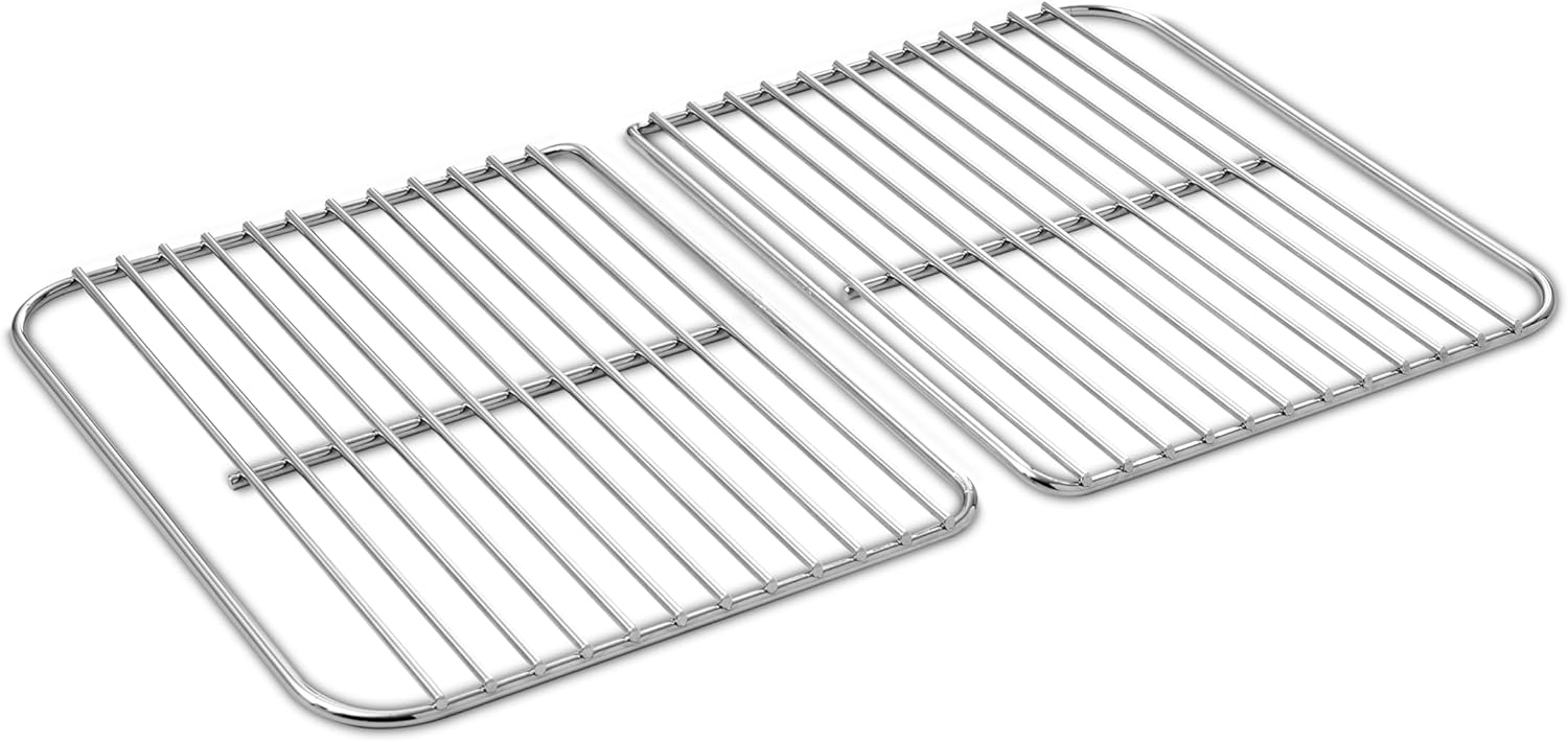 Char Go-Anywhere Stainless Steel 2-Piece Charcoal Replacement Grill Set for Barbecue & Baking