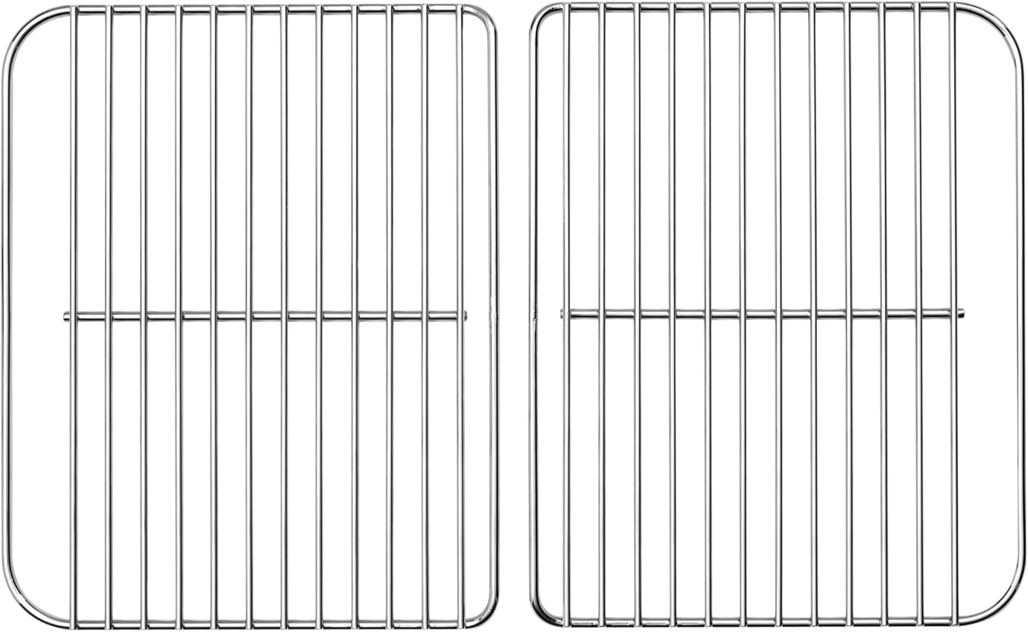 Char Go-Anywhere Stainless Steel 2-Piece Charcoal Replacement Grill Set for Barbecue & Baking