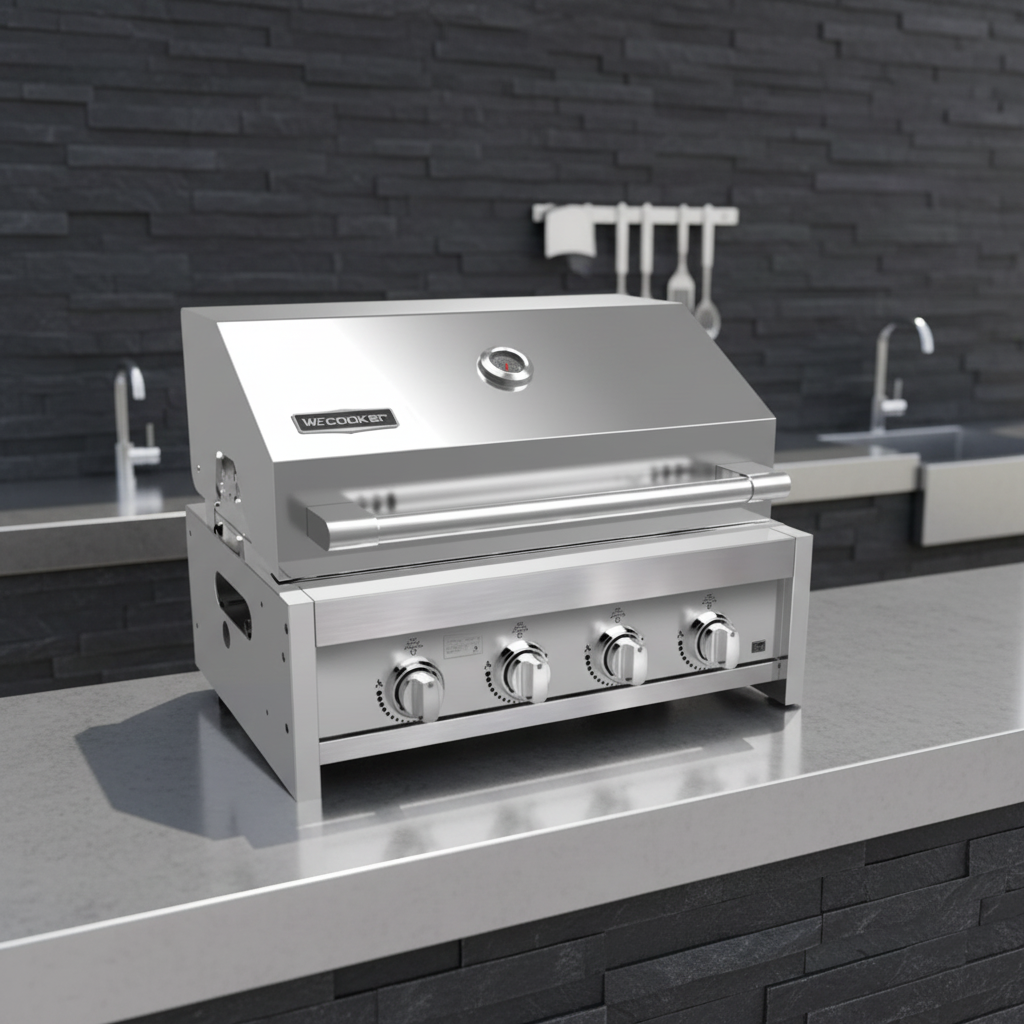 4 Burners Outdoor Built-In Gas BBQ Grill