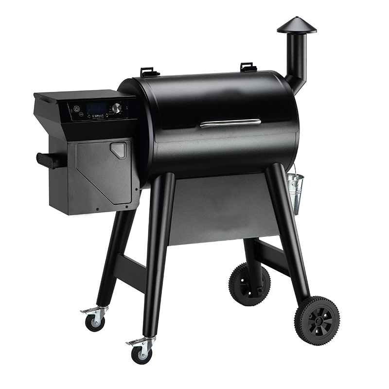 Kleine Houten Pellet Grill met PID Digitale Controller, 459 Sq.In Draagbare Backyard Pellet Rooker BBQ