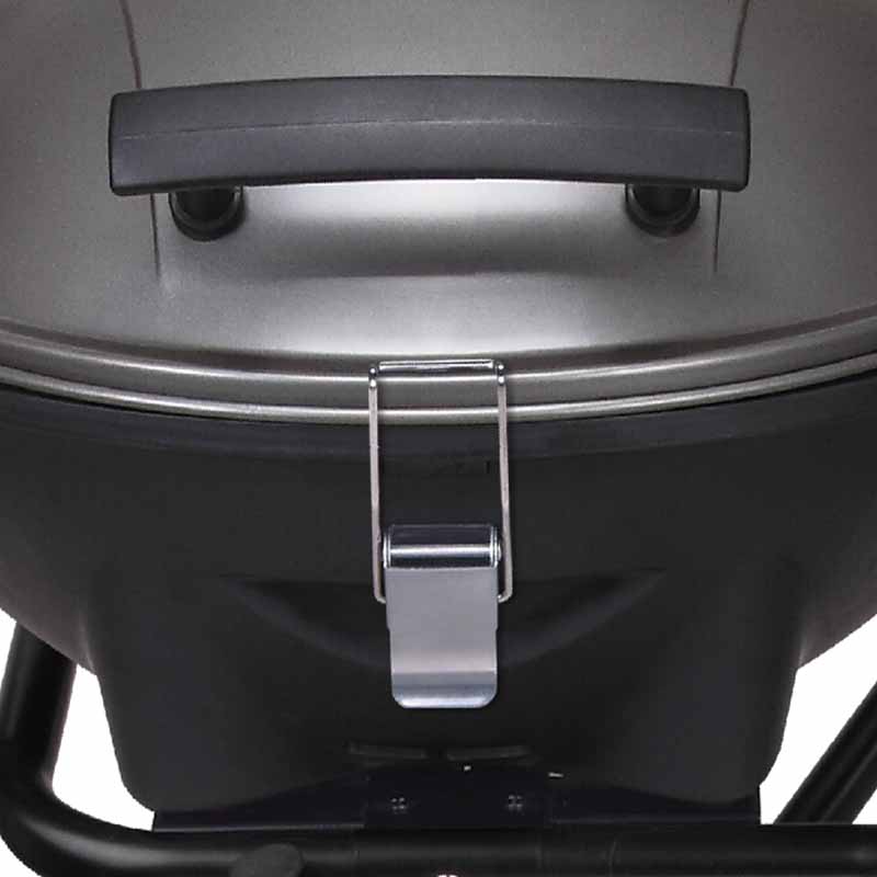 1500W Portable Electric BBQ Grill with Foldable Wheeled Trolley, Powder Coated Steel Outdoor Electric Barbecue Grill with Side Prep Table, Easy Assembly Patio Electric Grilling Machine
