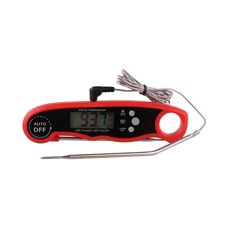 Factory Custom Dual‑Probe Foldable Instant Read Digital Food Thermometer, Waterproof Dustproof Heat‑Resistant Meat Thermometer for BBQ & Grilling Cooking