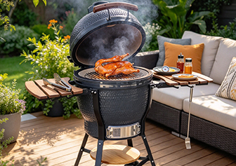Custom 21‑Inch Kamado Grill | JAXENBBQ Heavy‑Duty Ceramic Charcoal BBQ Grill