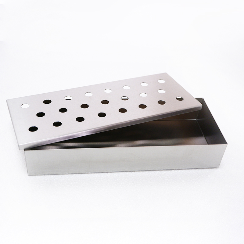 Stainless Steel BBQ Smoker Box for Charcoal BBQ