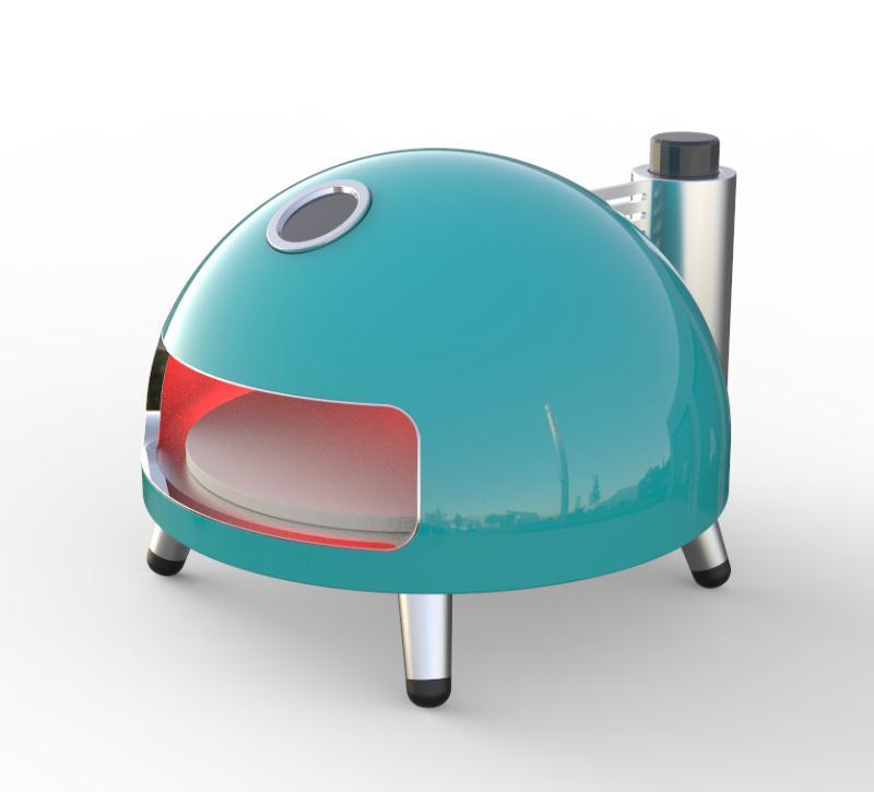 Premium Portable Stainless Steel Single Gas Pizza Oven for Outdoor & Household Use
