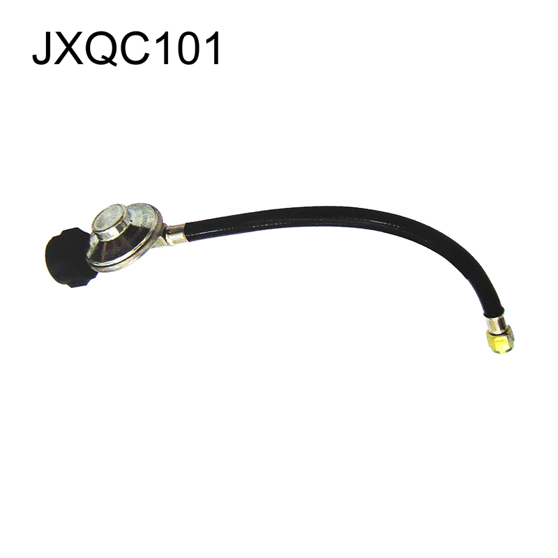 Metal Low Pressure Regulator and Hose Assembly for Barbecue Cooking