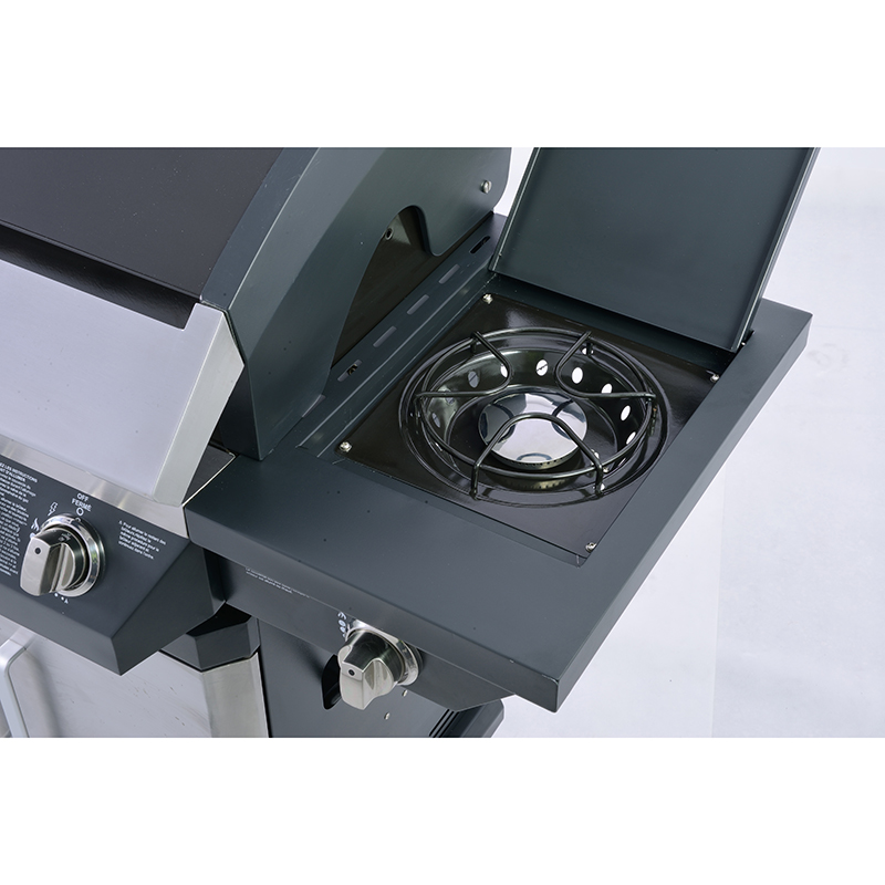 Propane Gas Grill With Side Burner