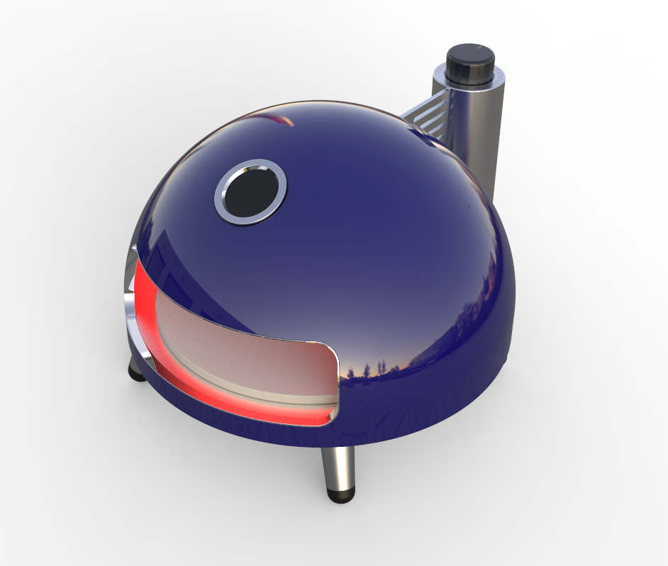 Hot sell Mini Gas Pizza Oven Smoker