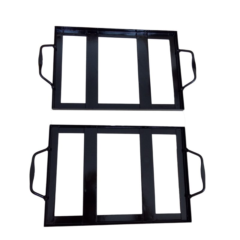 Barbecue Porcelain Enameled Steel Non-Stick Easily Cleaned Rectangle Salt Slab Holder 12 & 8 Inches Guangdong JX318H