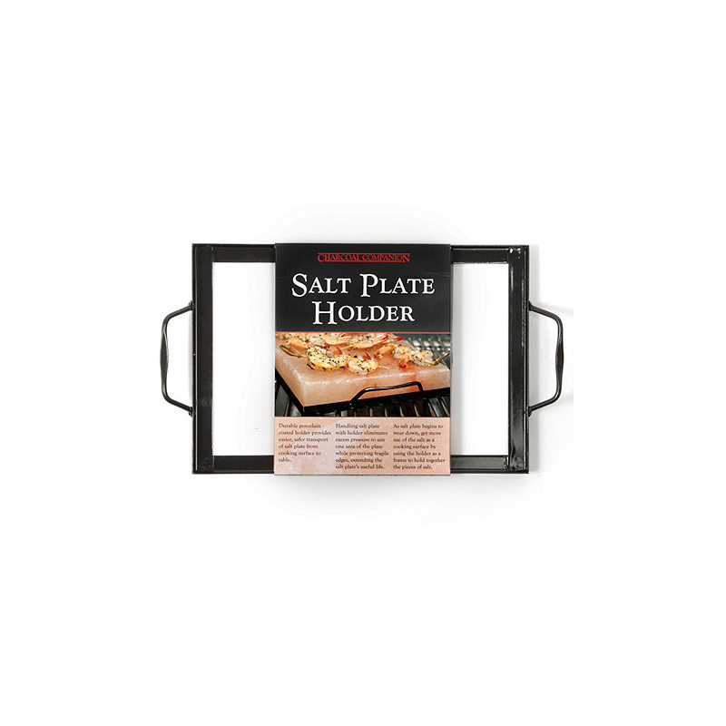 Universal 8 X 8 Inch Steel Plate Holder Square Porcelain Enameled Non-Stick Easily Cleaned JX217H Model